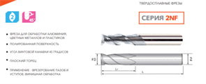 Фреза твердосплавная 2NF-D12-45-100 11783